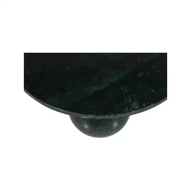 Tavolino da caffè rotondo in marmo con gambe a sfera, multicolore, 4-6 posti a sedere