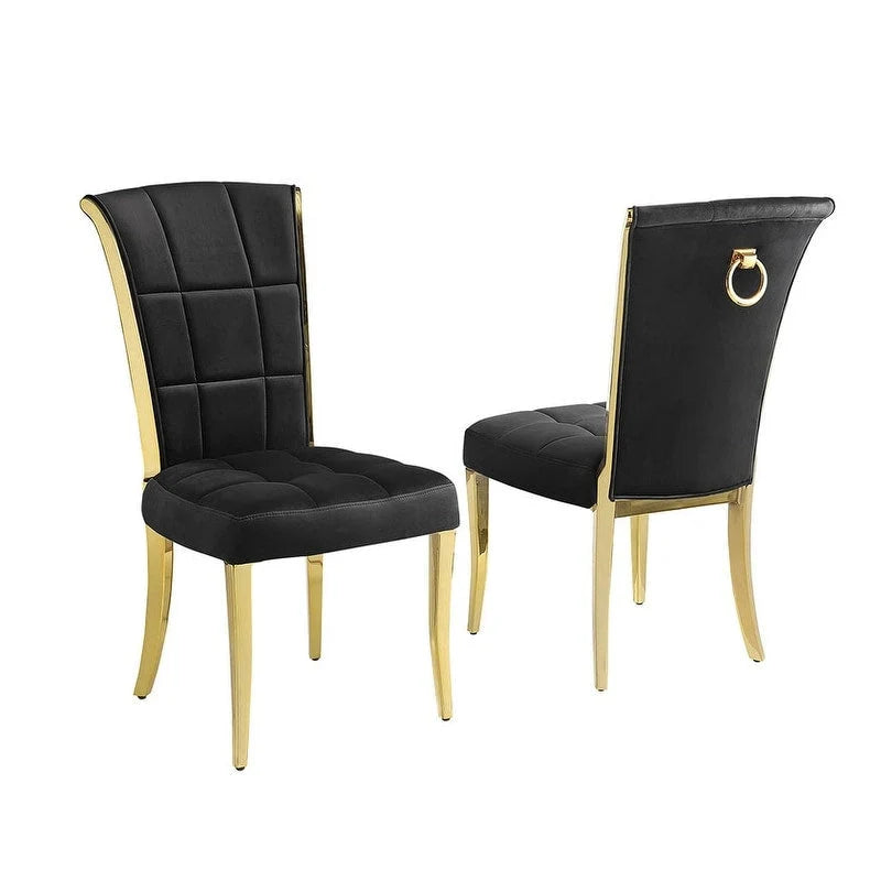 Best Quality Furniture D325-SC324-7 Set da pranzo rotondo 5 pezzi
