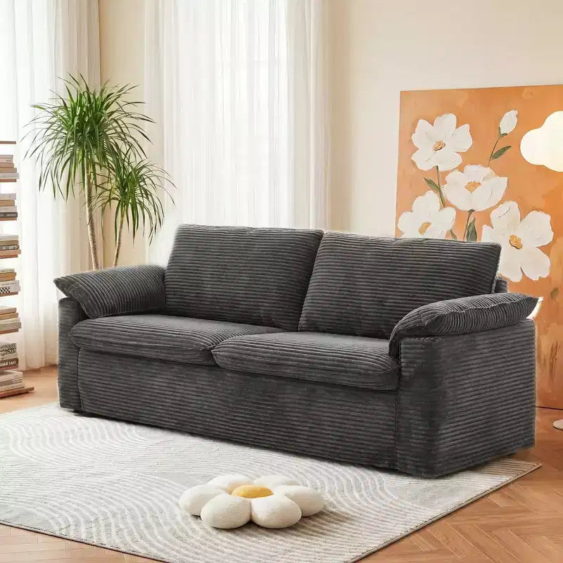 Dyonery 86 Divano a due posti Cloud, Seduta Profonda e Ampi Braccioli con Cuscini, Telaio Robusto, Design Ergonomico Traspirante