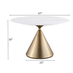 Morden Fort Set da pranzo rotondo moderno di lusso da 5 pezzi con tavolo e sedie