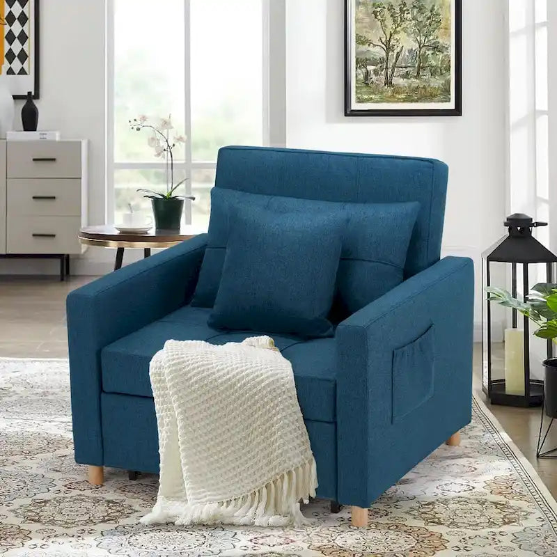 Poltrona Letto Trasformabile Regolabile, 3-in-1, Diversi Colori, Adatta a 1 Persona