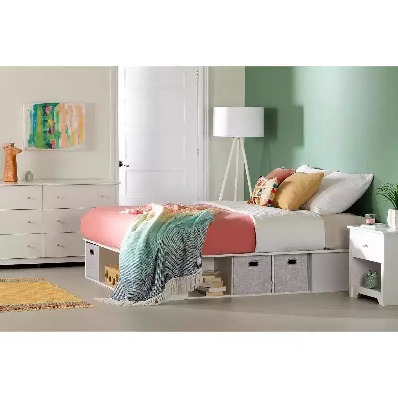 Letti contenitore HomeStock in truciolato con struttura letto