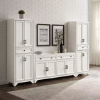 Set di dispensa e credenza Tara 3 pezzi, effetto invecchiato - Crosley