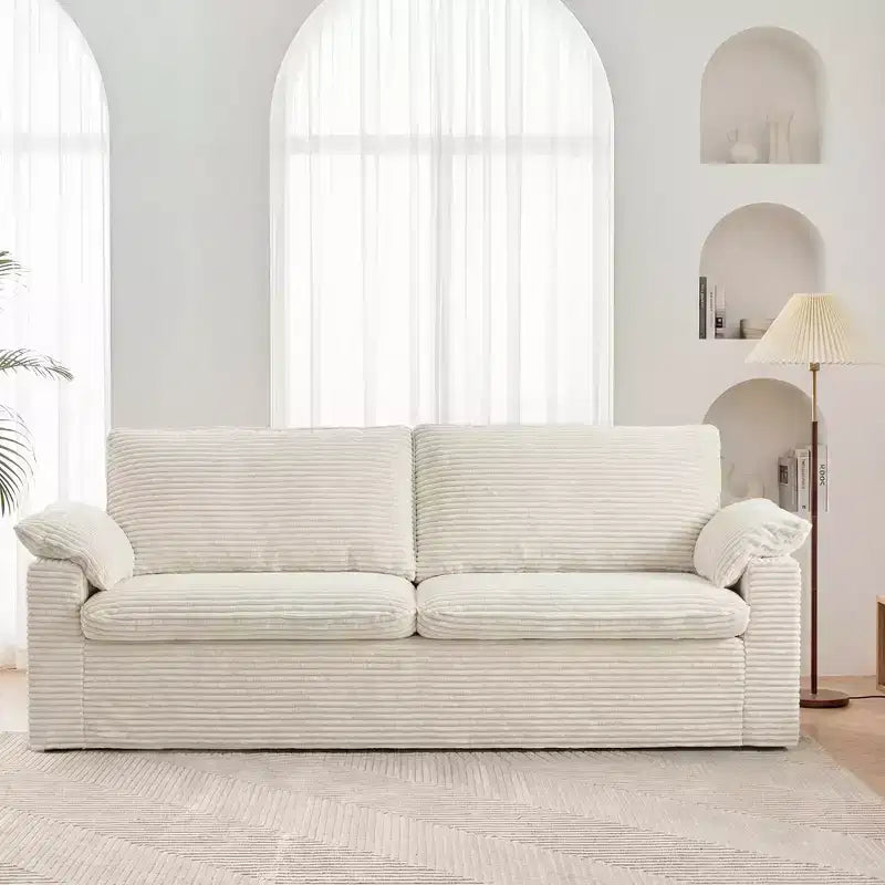 Dyonery 86 Divano a due posti Cloud, Seduta Profonda e Ampi Braccioli con Cuscini, Telaio Robusto, Design Ergonomico Traspirante