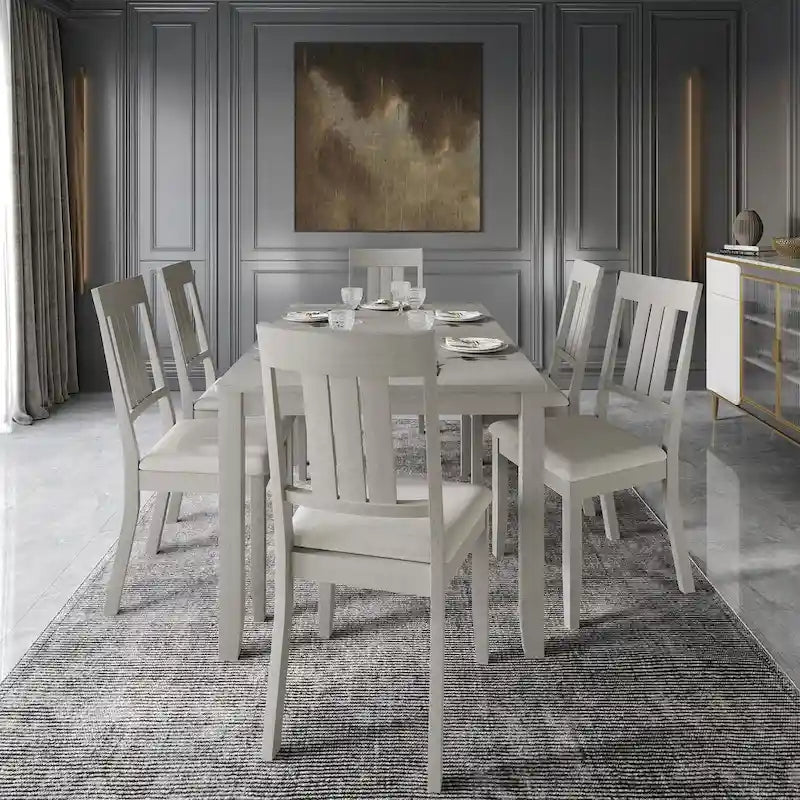Set da pranzo da 7 pezzi in legno CraftPorch Classic