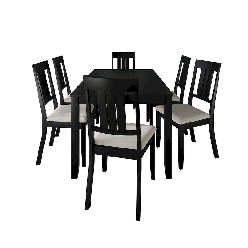 Set da pranzo da 7 pezzi in legno CraftPorch Classic
