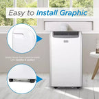 Climatiseur portable BLACK+DECKER avec télécommande