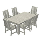HIGHWOOD PROFESSIONAL Set da pranzo da esterno 7 pezzi 42x72