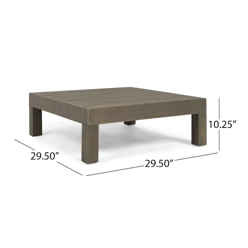 Set da conversazione Brava da 6 pezzi per esterni in legno di acacia di Christopher Knight Home