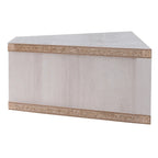 Mobile TV angolare sospeso, 3 ripiani, stile tradizionale, montaggio a parete salvaspazio