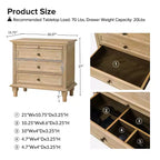 Giorgio 3 - Tavolino con cassetti e prese integrate Set di 2|HULALA HOME