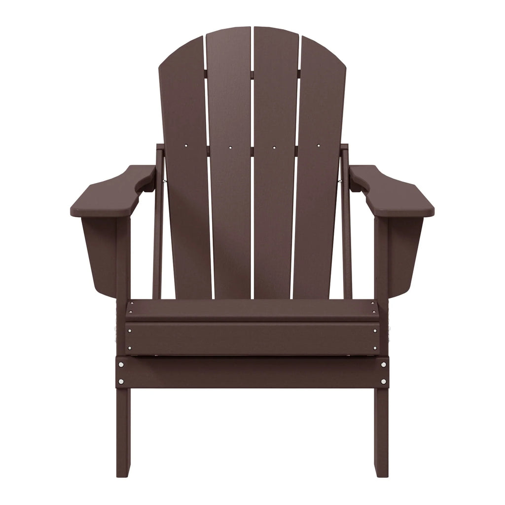 Polytrends Laguna Sedia Adirondack Pieghevole da Esterno per Patio Resistente allo Sbiadimento e alle Intemperie